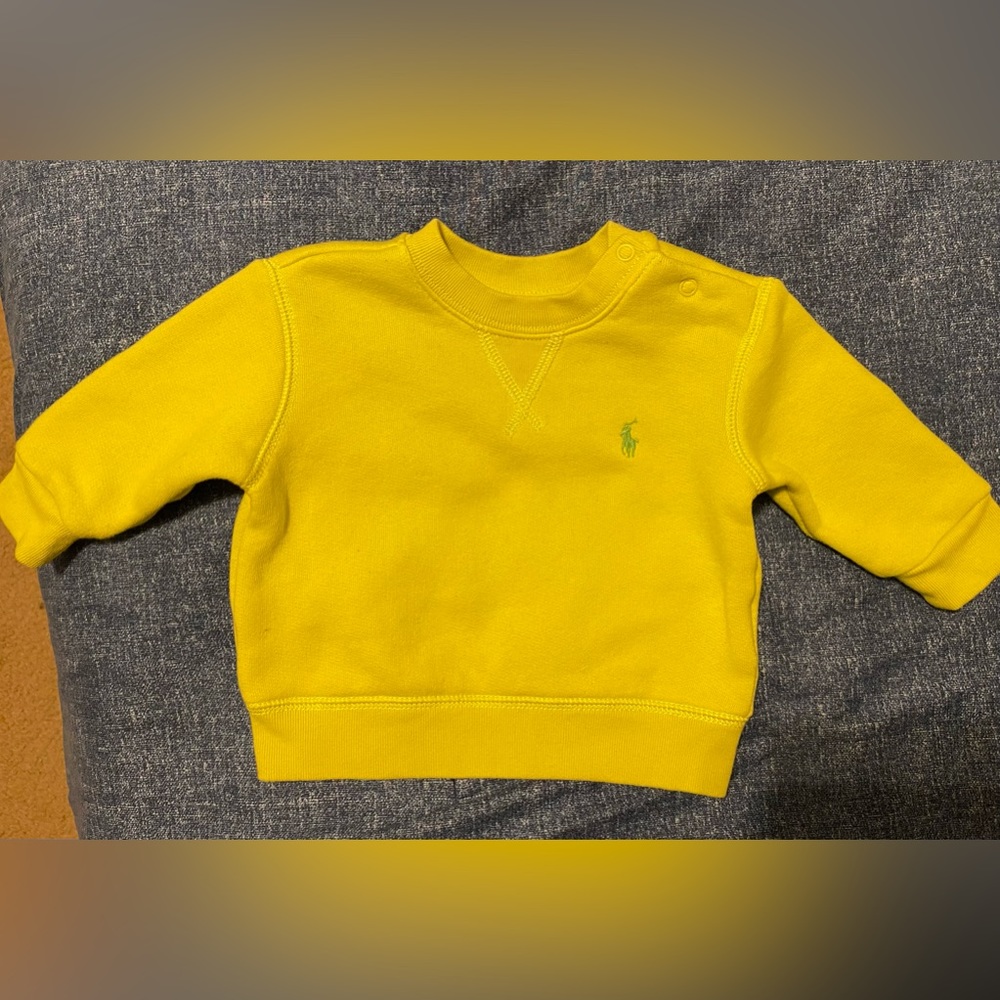 Baby Boy Polo Fleece Crewneck Sweatshirt 6M